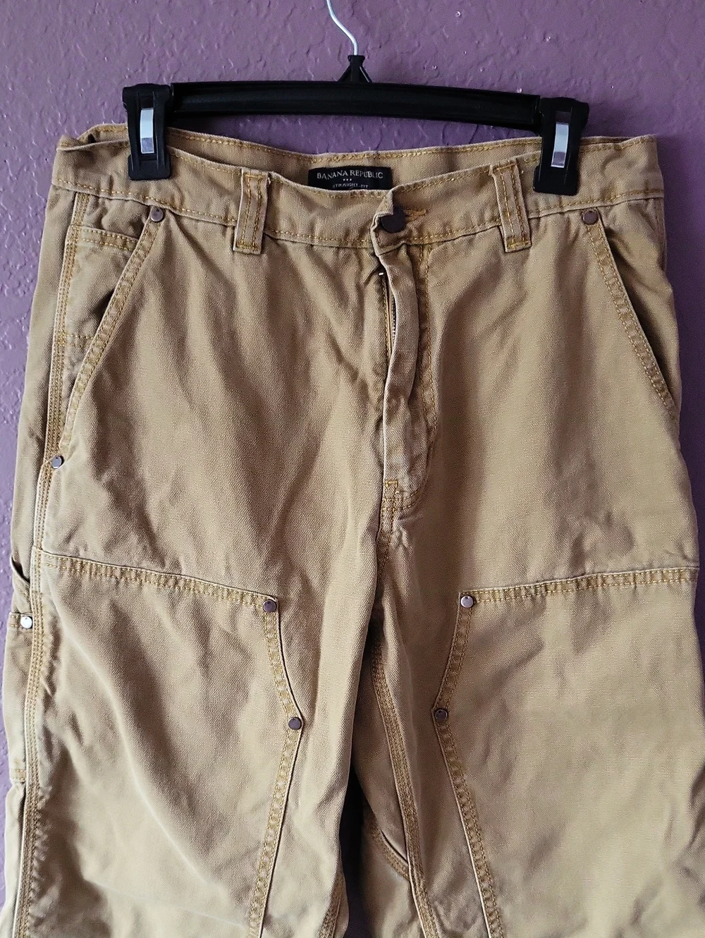 Banana Republic Men's Workwear Canvas Pants in Tan